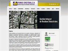 Tablet Screenshot of ferroscristobal.com